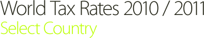 World Tax Rates for 2010 and 2011